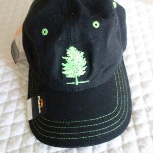 NWT THE PINERY Black Pine Tree Adjustable Buckle Pukka Baseball Cap – Small